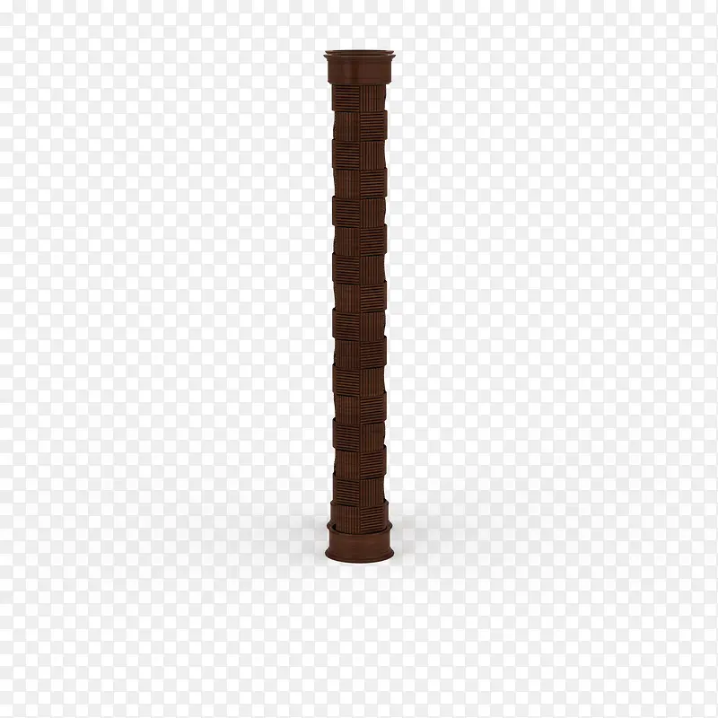 棕色中式简单木头柱子