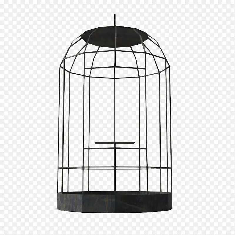 简单黑色中式鸟笼装饰