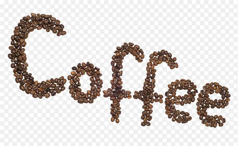咖啡豆组成的coffee