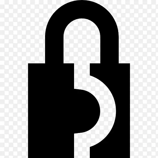 密码挂锁锁符号形状图标