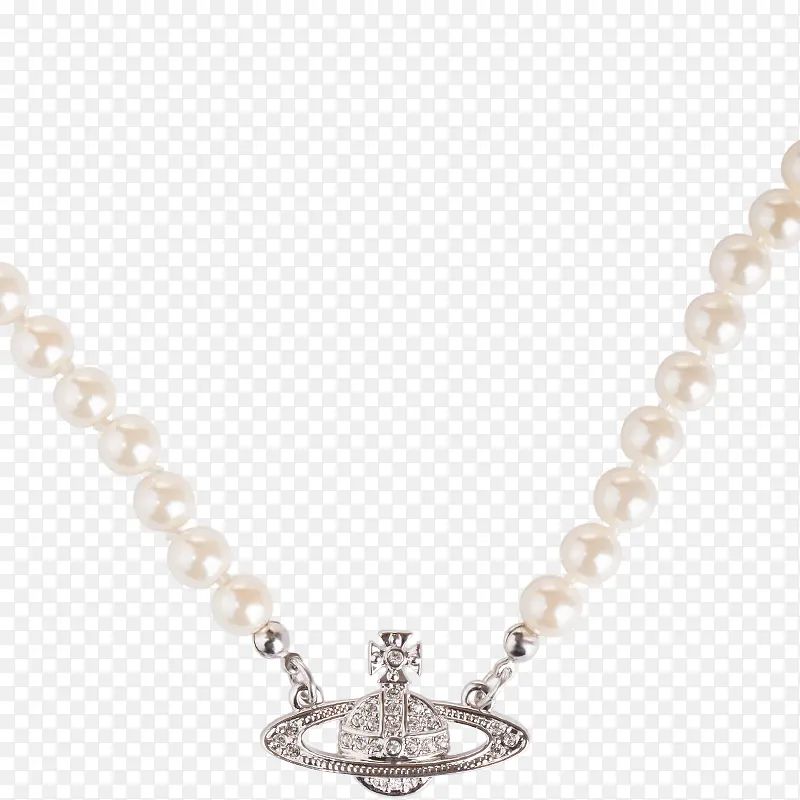 创意白色珍珠质感项链设计