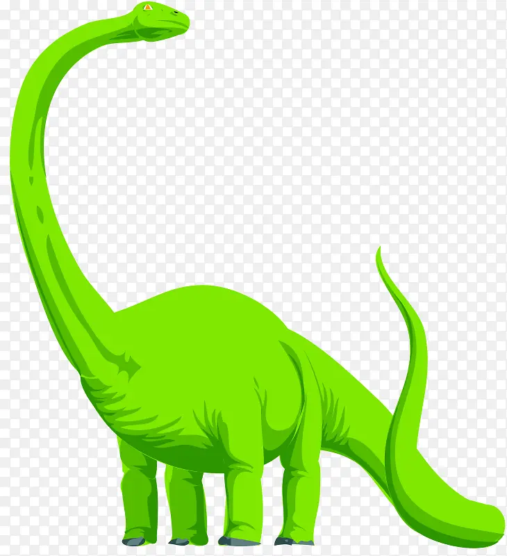 绿色的恐龙免抠素材