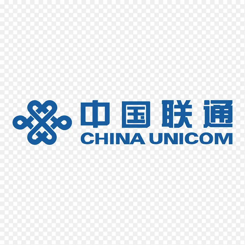 蓝色中国联通logo标志