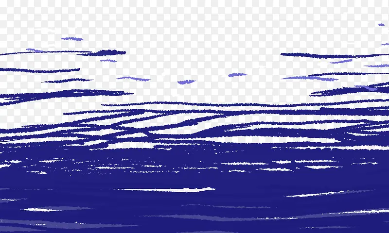 深蓝色手绘水波纹