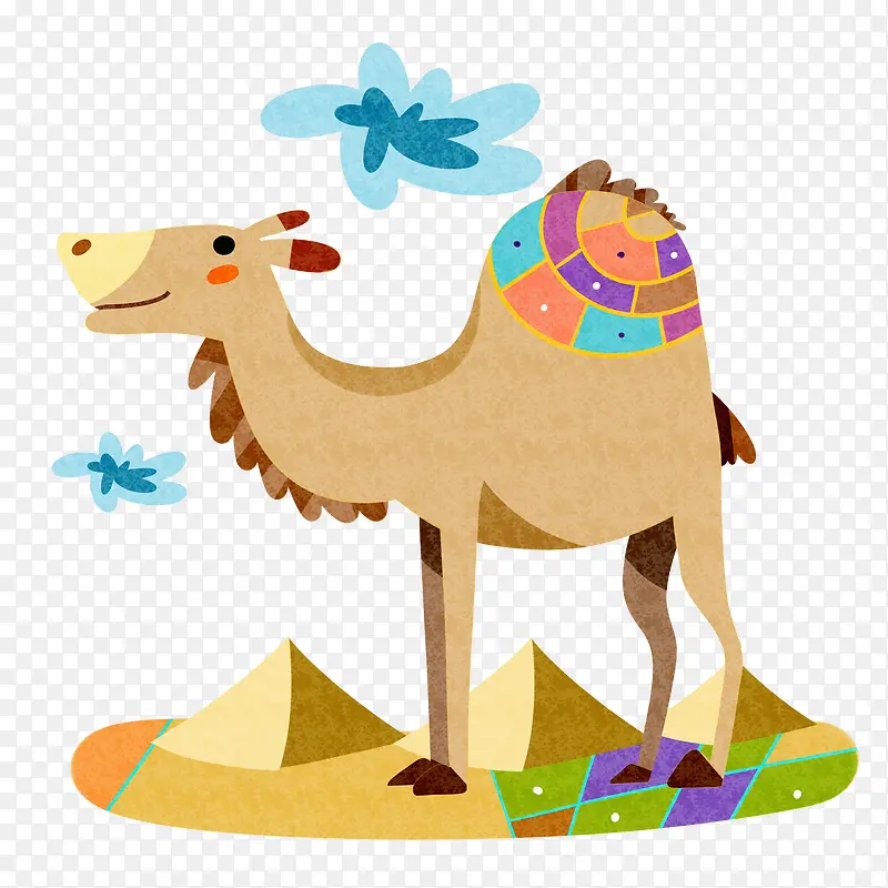 卡通动物骆驼