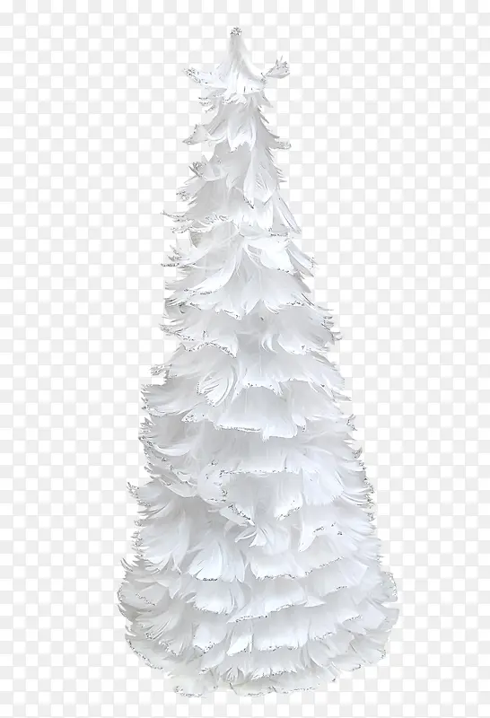 白色漂亮圣诞树