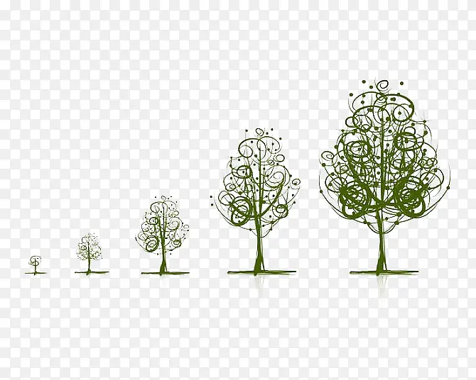 线条大树生长过程