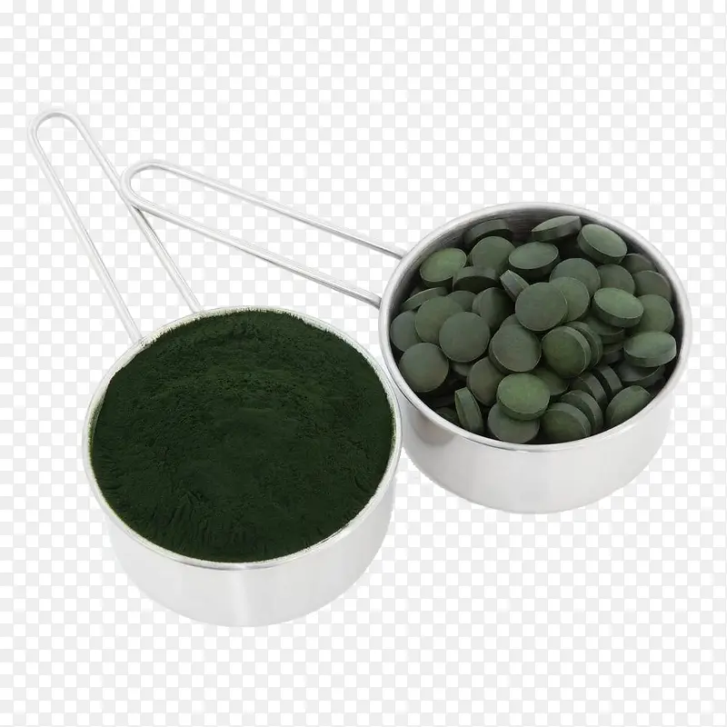 螺旋藻片和螺旋藻粉末素材