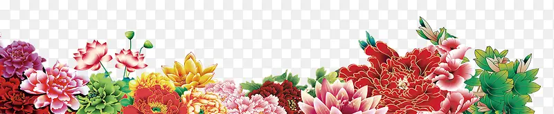鲜艳的花簇PNG图片素材下载_图片编号8204581-PNG素材网