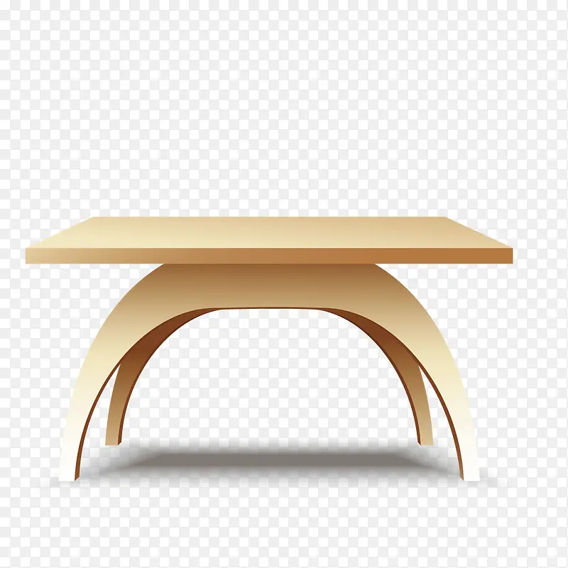 矢量木桌子