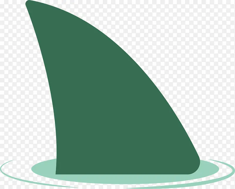 绿色鲨鱼鳍