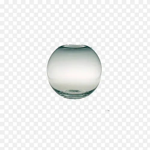 圆形玻璃装水滴