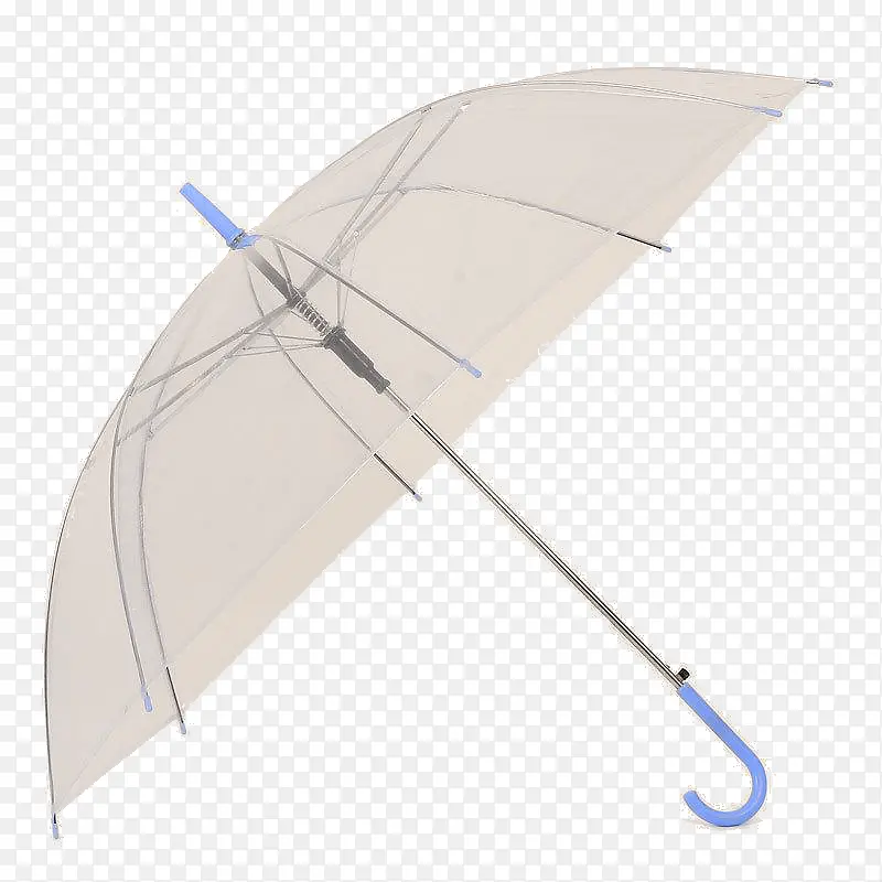 蓝色手柄雨伞