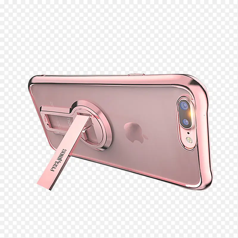 电镀粉色手机壳