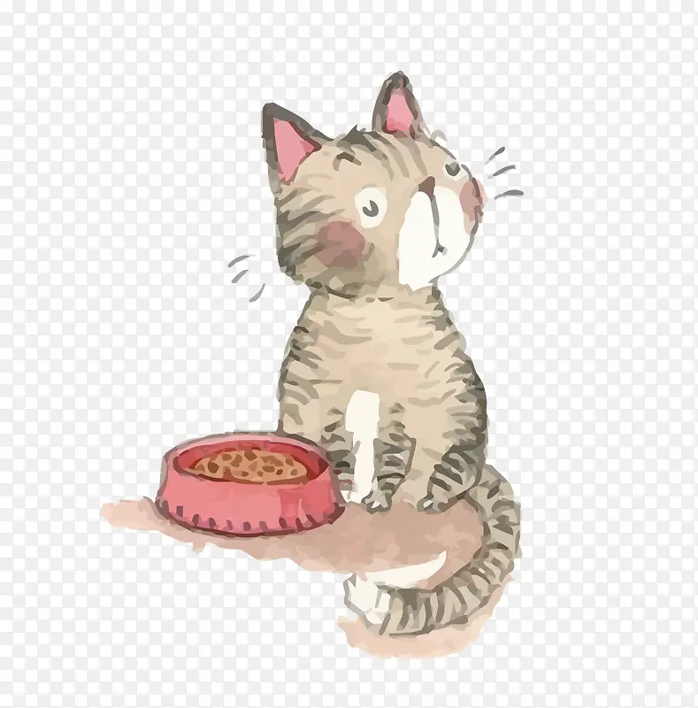 矢量挑食的猫PNG图片素材下载_图片编号8217911-PNG素材网