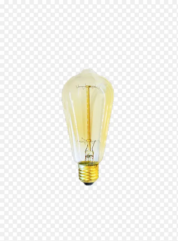 透明立体家居家电黄光灯泡实物