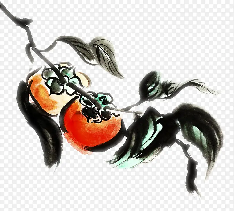 柿子PNG图片