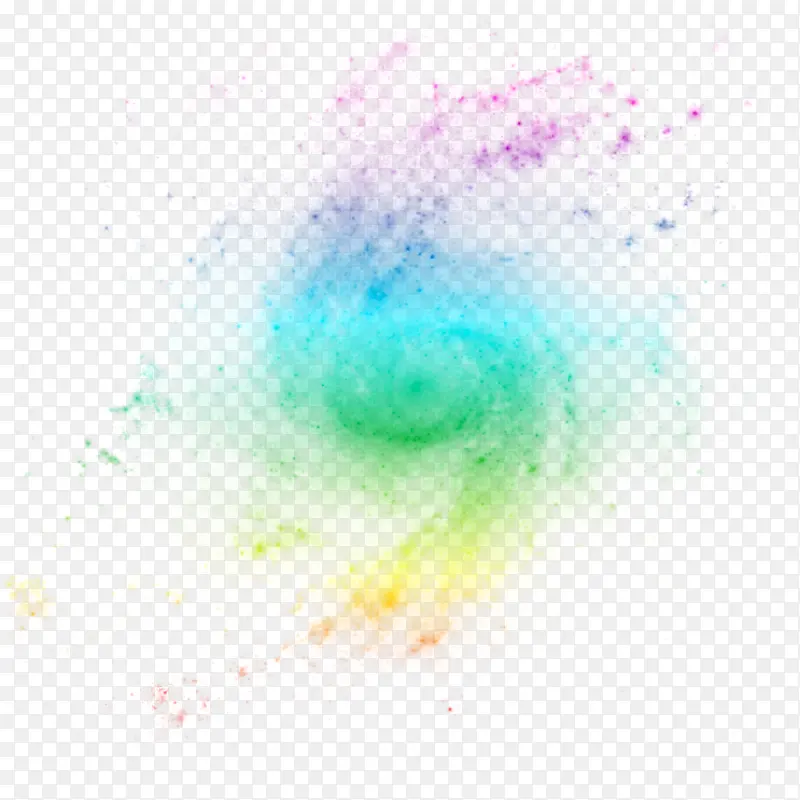 彩色银河系图片