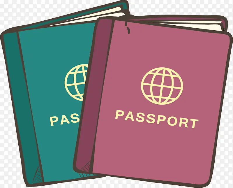 夏季出国旅游护照