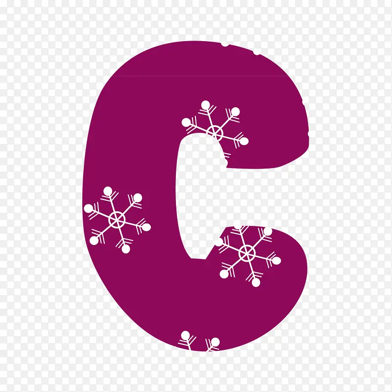雪花纹装饰字母CPNG图片素材下载_图片编号8227211-PNG素材网