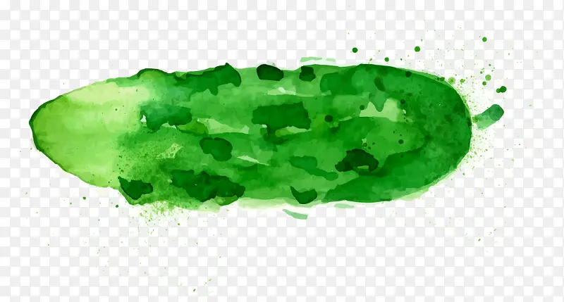 卡通水彩蔬菜黄瓜