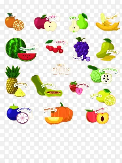 各种水果图案