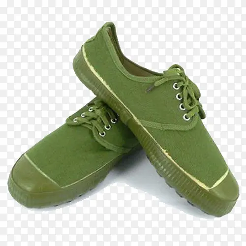 绿色老式胶鞋