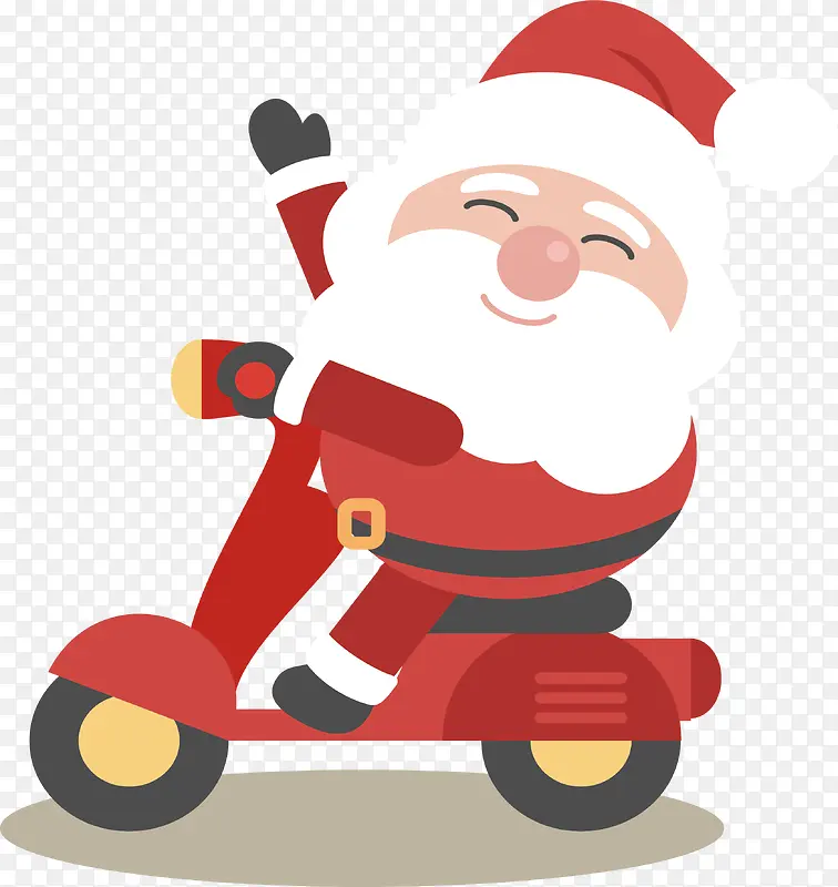 骑摩托圣诞老人