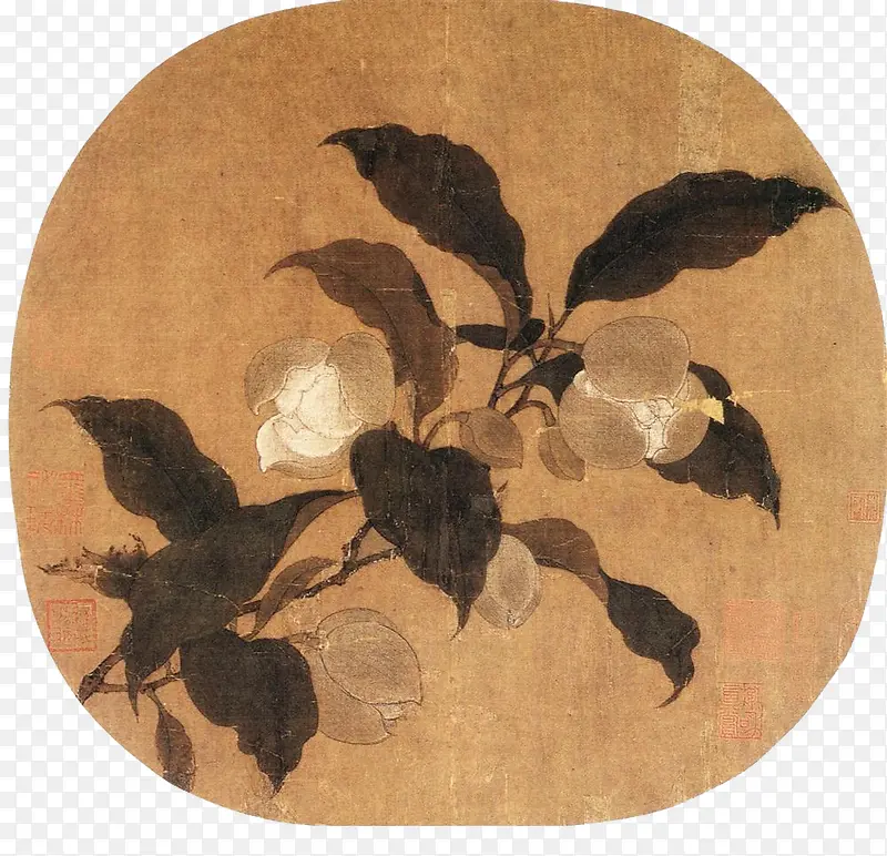 手绘中国画古代棉花PNG图片素材下载_图片编号8234884-PNG素材网