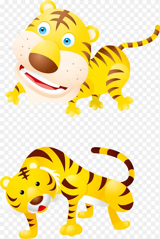 创意老虎动物设计