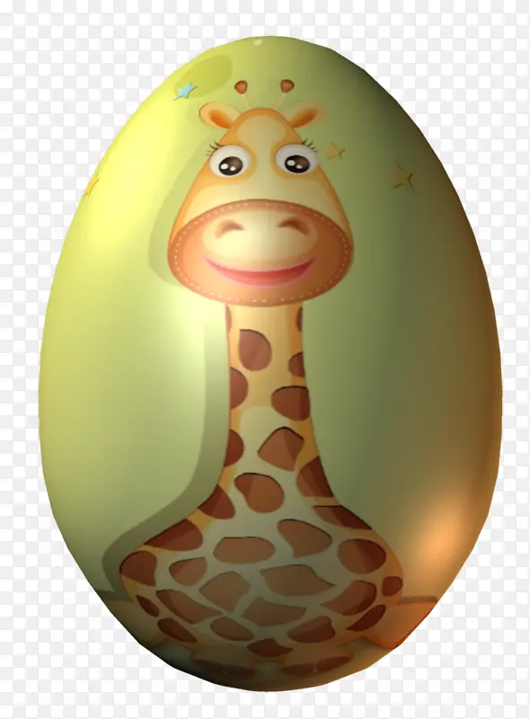 长颈鹿图案鸡蛋