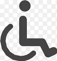 坐轮椅标志