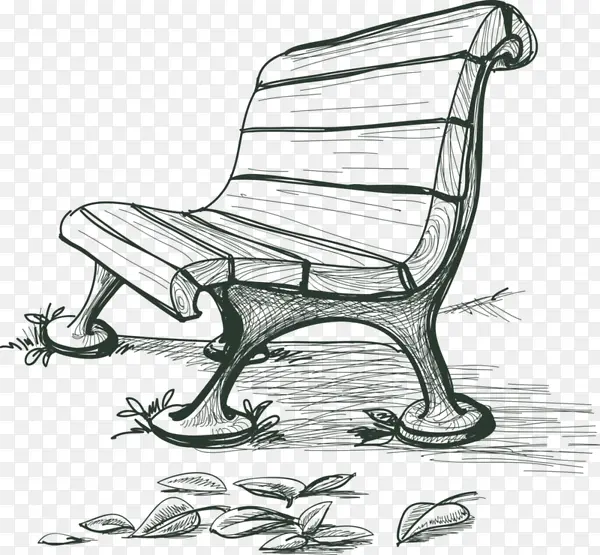 素描的躺椅