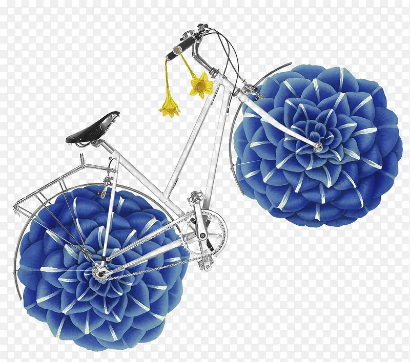 创意花朵自行车