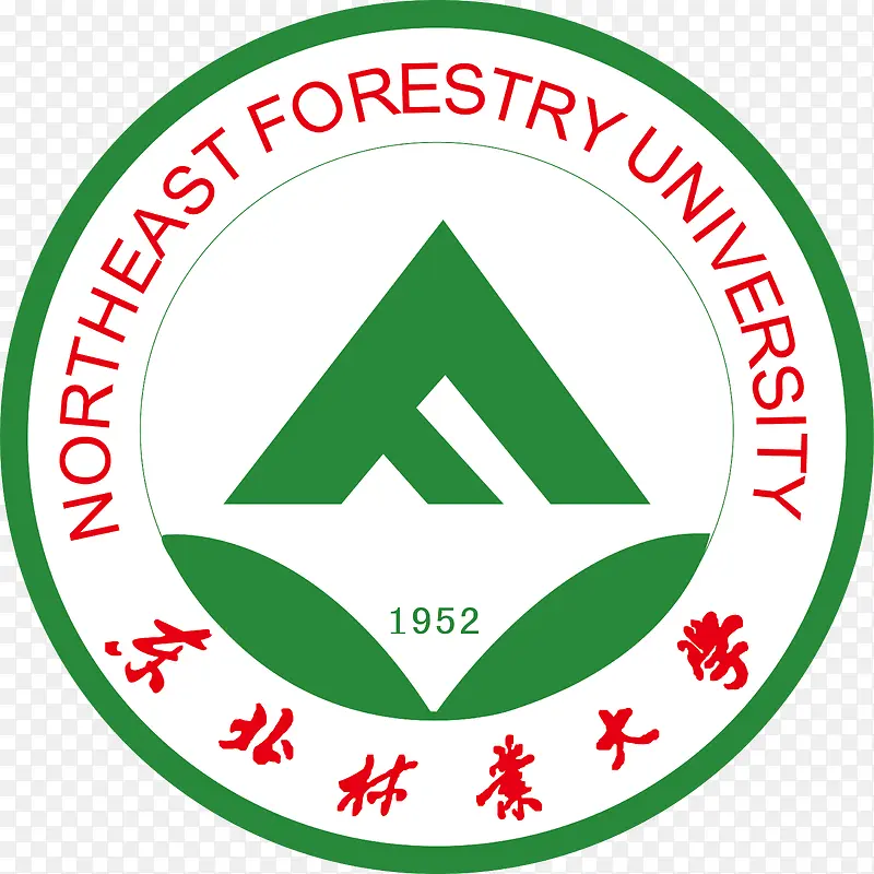 东北林业大学logo