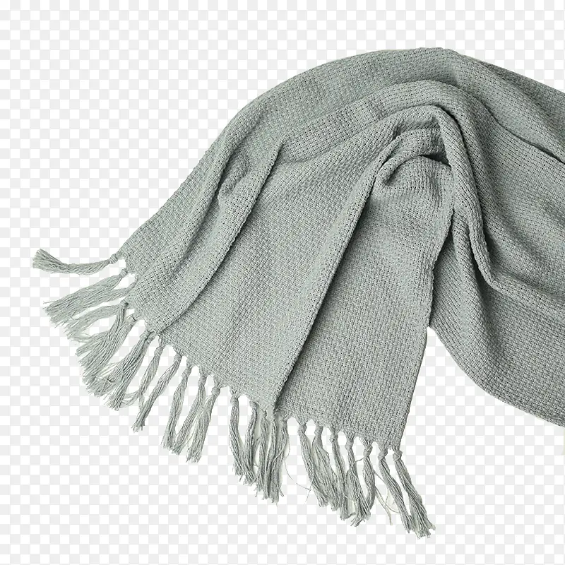 灰色围巾
