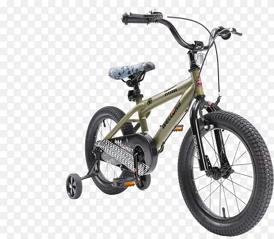 绿色野外活动自行车儿童礼物