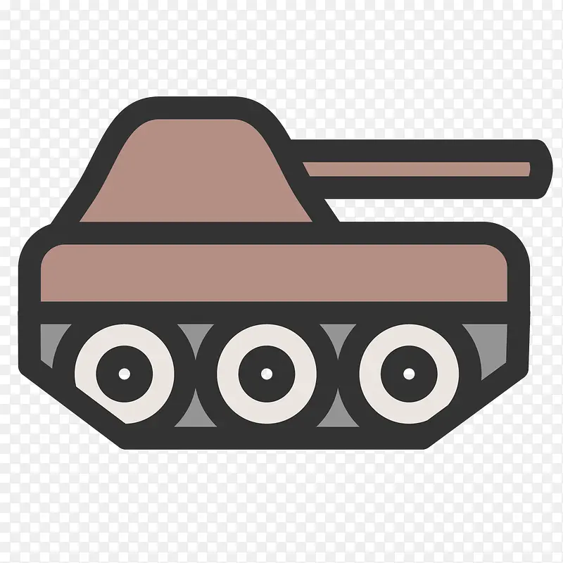 扁平化坦克PNG下载