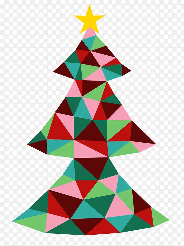 三角拼接圣诞树