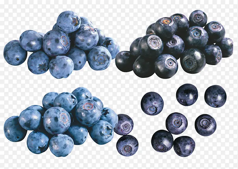紫色散落的熊果苷蓝莓