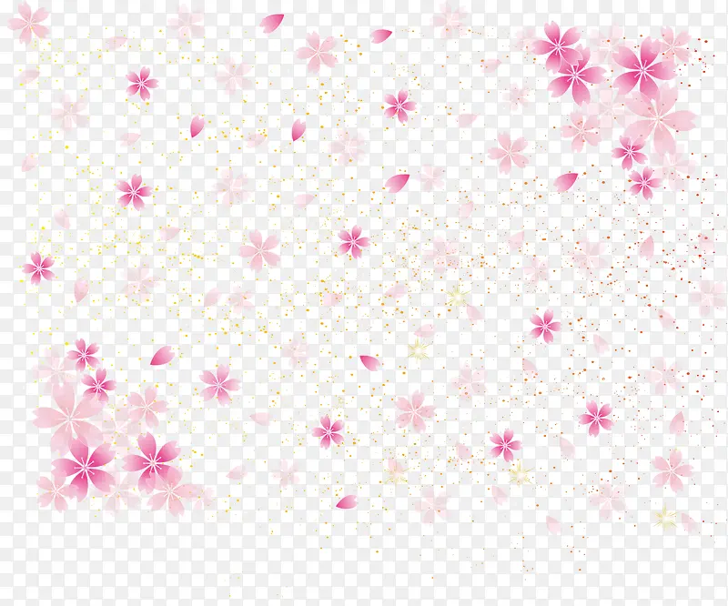 樱花粉色背景底纹