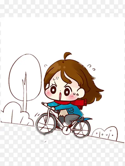 努力骑单车