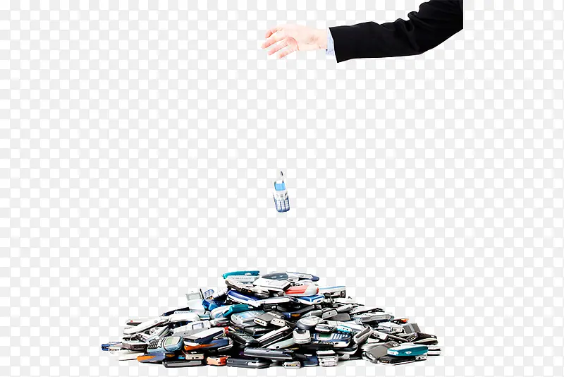 手机回收堆