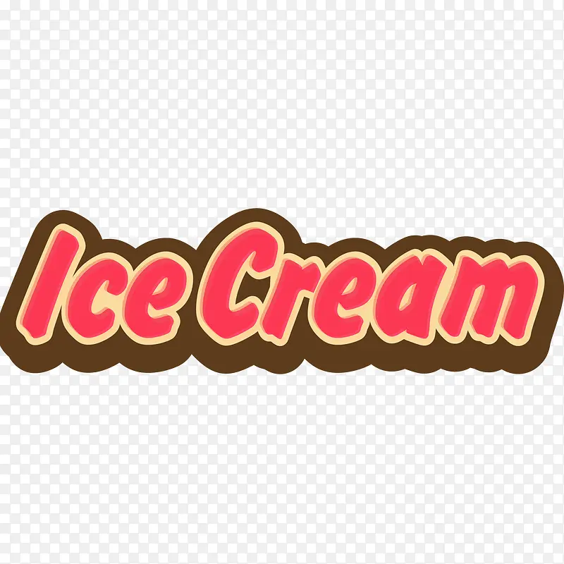 冰淇淋促销标签贴纸