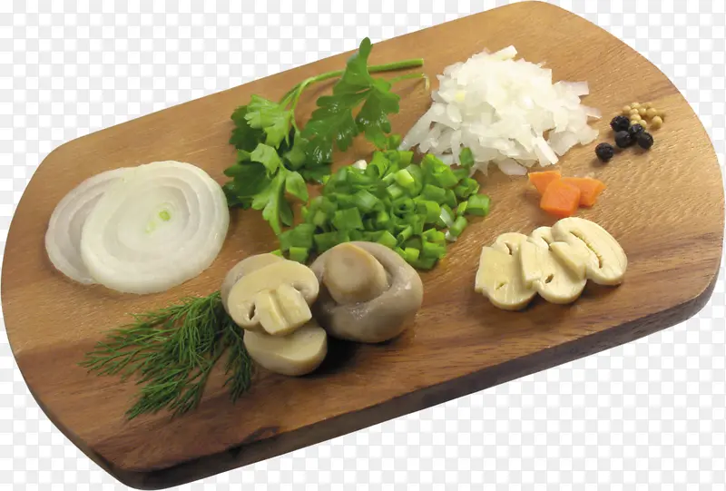 一木板蔬菜