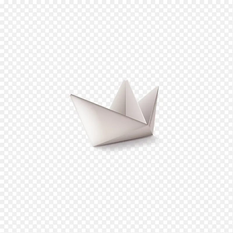 灰色折纸船