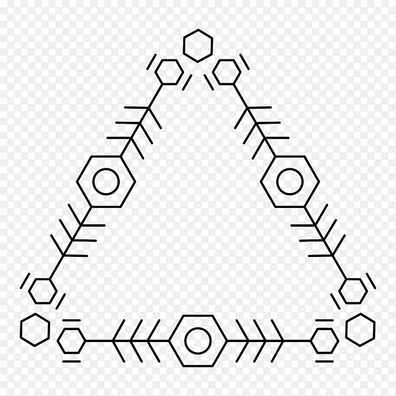五边形三角边框