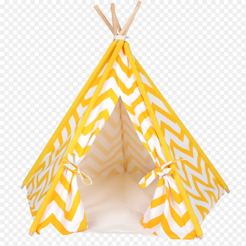 黄白条纹帐篷猫窝