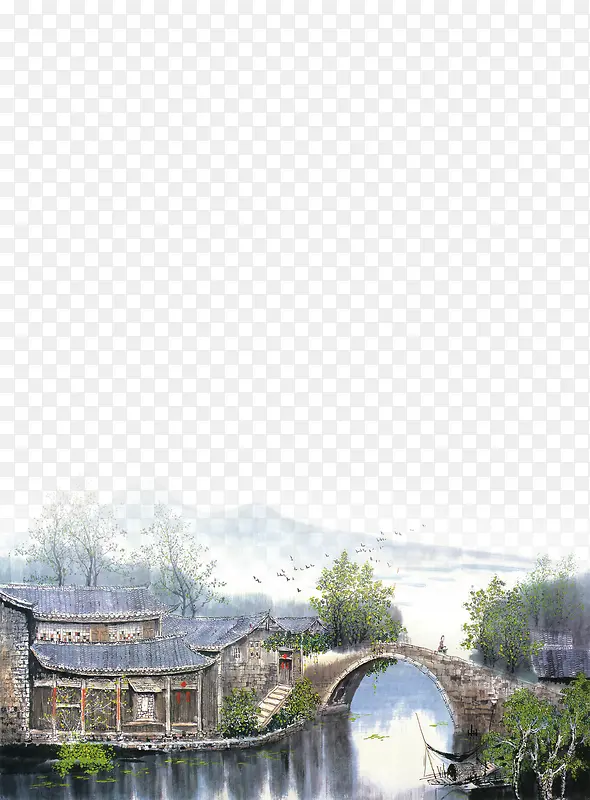 老家故乡风景PNG图片素材下载_图片编号8267189-PNG素材网