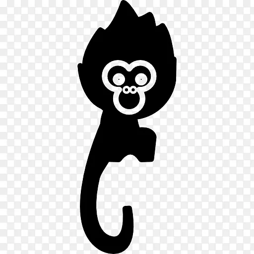 小猴子的尾巴很长，图标